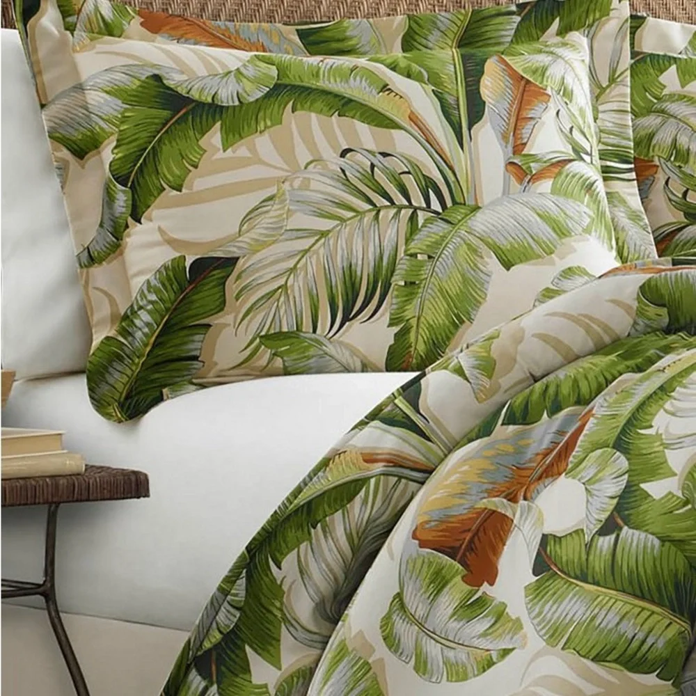 Tommy Bahama® Palmiers Full/Queen 3PC Duvet Cover and Sham Set Tropical NEW